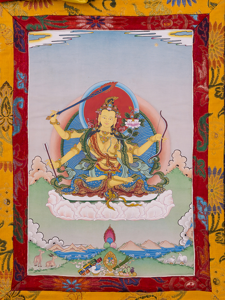 緑多羅菩薩 グリーンターラー 絵画 チベット仏画師 飯野博昭 | www 